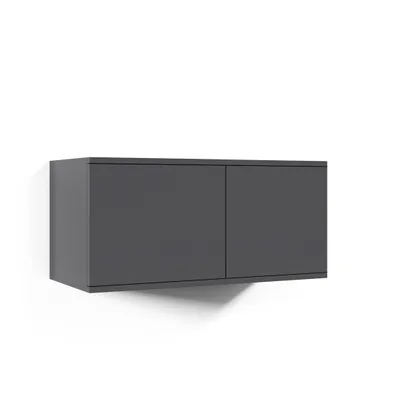 Produktbild von Hängeschrank 100 cm "Modulo", Wandschrank, Graphit, moderne Aufbewahrung, Ideał für Flur und Eingangsbereich