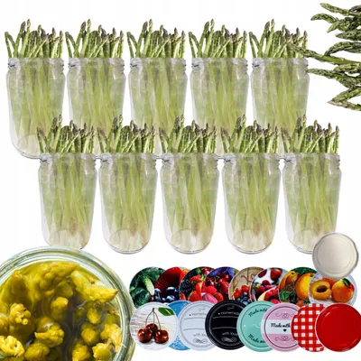 Produktbild von Wamar-Sosenka Einmachgläser 720ml mit Deckel, 10er Set
