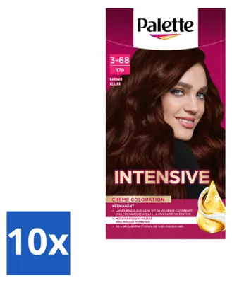 Obrázok produktu pre 10 ks balenia farby na vlasy Poly Palette – odtieň mahagón 878 – 115 ml – výhodná sada