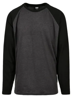Immagine prodotto di Urban Classics - Maglietta da uomo con maniche raglan e maniche a contrasto TN881 (4XL) (antracite/nero)