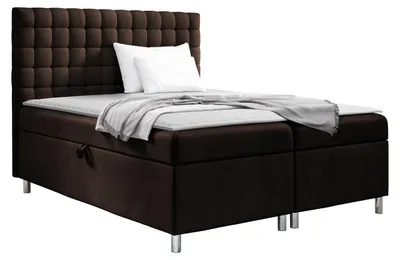 Produktbild von MIRJAN24 Boxspringbett Asti, Ehebett mit zwei Bettkästen für die Bettwäsche, Schlafzimmer (Farbe: Polo 877, Größe: 200 x 200 cm)