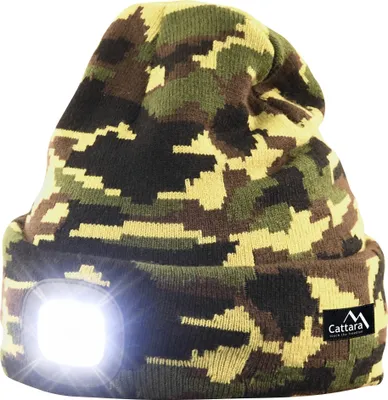 Immagine prodotto di Cattara 14020 - Berretto ARMY con lampada a LED Ricarica USB