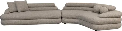 Produktbild von 6-Sitzer Sofa Cairo aus Teddy Bouclé - Sand