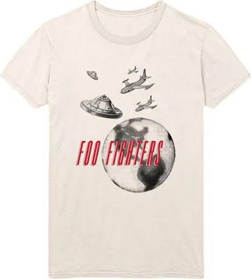 Image de Foo Fighters - T-shirt "UFO Planes" pour homme/femme unie RO1418 (L) (Naturel)