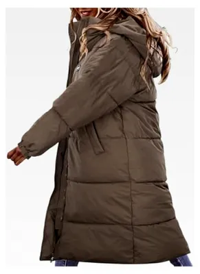 Produktbild von Damen Daunenjacke Lang Leicht Winterjacke Warm Steppmantel mit Kapuze Winddicht