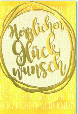 Produktbild von Allgemeine Wünsche - Glückwunschkarte im Format 11,5 x 17 cm mit