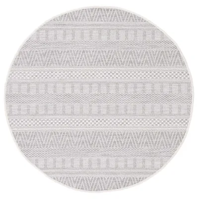 Produktbild von In- und Outdoor Teppich Boho Rund Beige Flachgewebeteppich Ø 160 cm | Moderner Teppich Wetterfest für Balkon, Terasse, Garten, Wohn- und Schlafzimmer