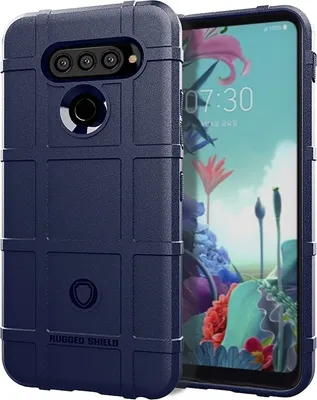 Produktbild von Mobigear Rugged Shield  LG K51s Hülle Flexibles TPU Backcover Stoßfest - Blau