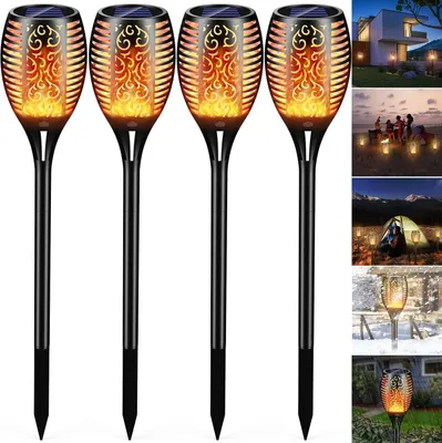 Obrázek produktu pro JONWALL Solární lampa s plamenem - sada 4 kusů