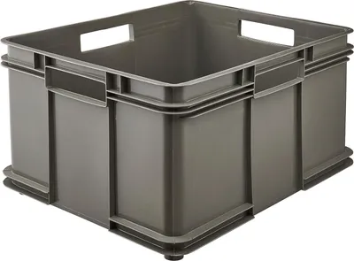 Produktbild von keeeper Aufbewahrungsbox, Euro-Box bruno eco, grau, XXL, aus 100% Recycling-Kunststoff, 54 Liter, 520x430x280 mm