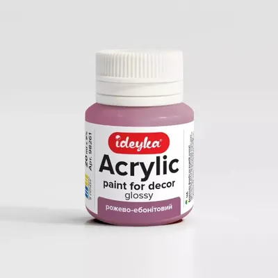 Produktbild von Acrylfarbe, Rosa und Ebenholz, 20 ml