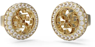 Produktbild von Guess JUBE04164JWYG Damen-Ohrringe Ohrstecker 4G Crush Goldfarben