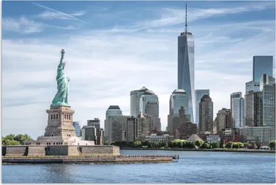 Produktbild von MuchoWow® Poster New York - Freiheitsstatue - Wasser 30x20 cm - Plakate - Print