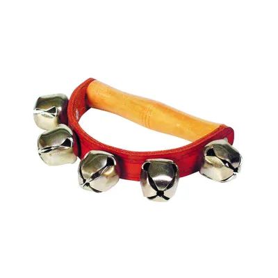 Produktbild von Goki Handbell with 5 bells, Spielzeug-Musikinstrument, Klingel, 3 Jahr(e), 100 g, Braun