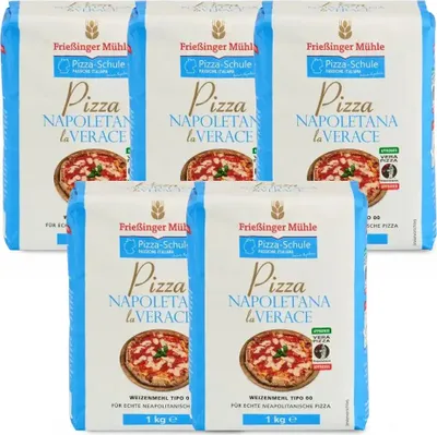 Produktbild von BIELMEIER Pizzamehl La Verace neapol 5 Stück a 1kg Küchenmeister