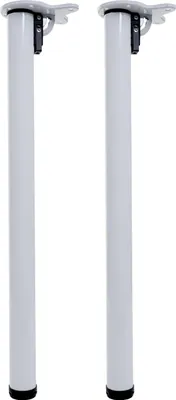 Obrázok produktu pre sada 2 stolových nôh HWC-H34, pre stolové jedálenské stoly, skladacie 72 cm ~ biela