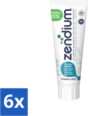 Immagine prodotto di Zendium dentifricio extra fresco 75 ml - confezione risparmio - 6 pezzi