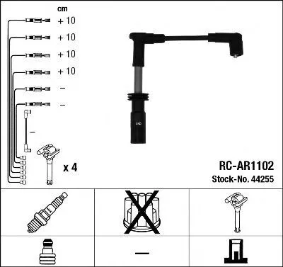 Immagine prodotto di Set di cavi di accensione NGK 44255