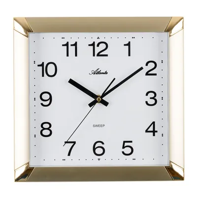 Produktbild von Atlanta Quarzuhr 4457-9, Gold, Wanduhr, Metallic-Look