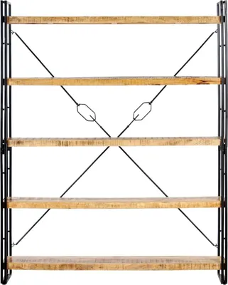 Produktbild von vidaXL Bücherregal 5 Fächer 140x30x180 cm Mango Massivholz