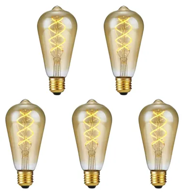 Produktbild von Spl E27 LED-Lampe ST64 5W 460lm 2500K extra warmweiß 5 Stück dimmbar