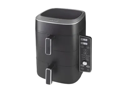 Produktbild von Silvercrest Heißluftfritteuse Air Fryer SHFDV 2470 A1, Doppelkammer 2x 4,75 l, 2470 Watt