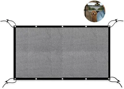 Imagen del producto de Red de seguridad para perros, 116 x 76 cm, de uso universal, apta para el coche y el dormitorio