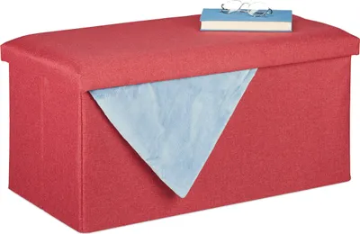 Obrázok produktu pre relaxdays Truhlica 10031616_708 červené drevo 76,5 cm