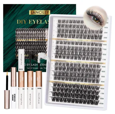 Obrázek produktu pro Sada umělých řas, 192 kusů, tvar C/D, různé styly