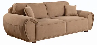 Produktbild von Wohnzimmer-Set 3-Sitzer-Sofa Moderner Stil Holzbeine Weiches Sessel