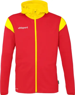 Obrázek produktu pro Dětská bunda s kapucí Uhlsport Squad 27 - červená / žlutá