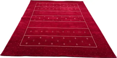 Produktbild von Teppich SURAT | Farbe: Rot; Größe: 170x240 cm | strapazierfähig und leicht zu reinigen | Wohnzimmer | Schlafzimmer