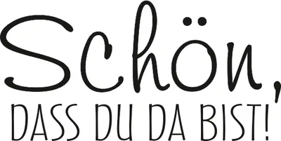 Produktbild von Stempel Schön, dass du da bist!
