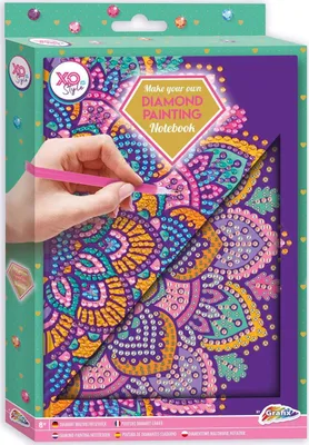 Produktbild von Gestalten Sie Ihr eigenes Diamond Painting Notebook Purple