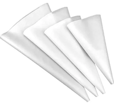 Produktbild von Spritzbeutel wiederverwendbar 4 Stück Kuchendekorationsset 30.5 cm 40.6 cm Weiß