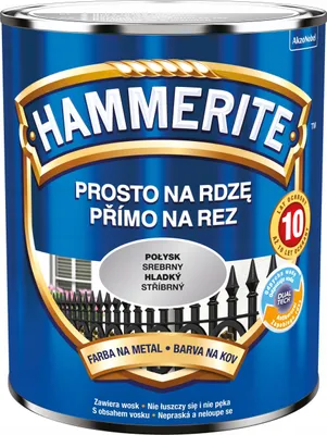 Produktbild von Metallfarbe Silber glänzend 0,7 l, direkt auf Rost, für Stahl & Gusseisen