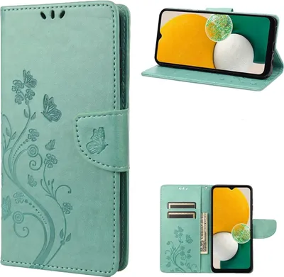 Produktbild von König Design Hülle kompatibel mit Kunstleder Handyhülle - Handy Case Grün