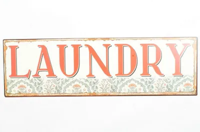 Produktbild von Blechschild - LAUNDRY - Vintage Wandschschild Metall