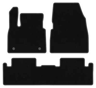 Productafbeelding van Velours automatten voor Renault Megane E-Tech vanaf 2022 (crossover) – 3-delig, zwart, op maat – Wielganizator BASIC