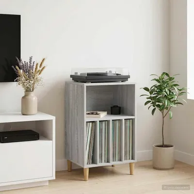 Produktbild von Möbel Plattenspielerständer Sonoma-Grau 47 x 39,5 x 74,5 cm - CD- & DVD-Regale &2993