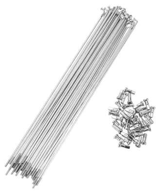 Zdjęcie produktu dla Spaken 14G 230MM - Zestaw wielospokowy - Włókno węglowe / Stal - 36 sztuk - Ulepszenie zwiększające trwałość - Odporność na pękanie - Spokony do obręczy rowerowych