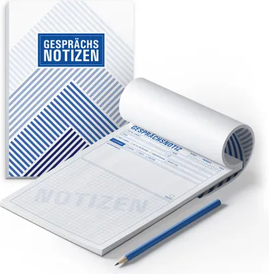 Produktbild von itenga 2x Notizblock Gesprächsnotizen DIN A5 50 Blatt