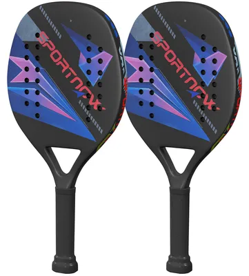 Produktbild von SPORTNOW Pickleball Paddles Set Schläger Set mit 2 Schlägern, Kohlefaser