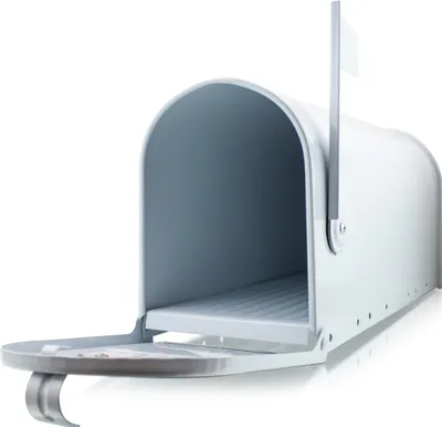Produktbild von US Mailbox Weiß glatt Fahne Weiß MS-19211