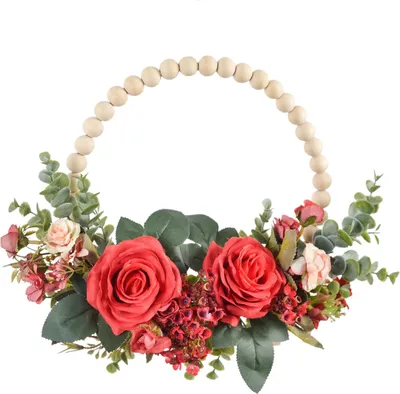 Obrázek produktu pro Artificial Garland Wood Pearl Decorative Flower Wreath Tea Garland Home Decoration