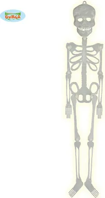 Produktbild von Skelett Halloween Dekoration Grusel Dunkel Leuchten Friedhof Spuk Party Nacht Angst Lächeln Mond Gespenst Schaurig Geist Gefühl Kreativ Dunkelheit, Farbe: Weiß