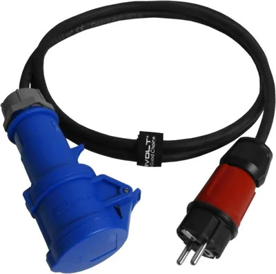 Immagine prodotto di Adattatore CEE 16A 2m 230V Spina Caravan Camping Adattatore cavo 6503