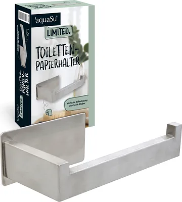 Produktbild von Toiletbrille aus Edelstahl | 140 mm | mit 3M-Kleber | Abnehmbar ohne Reste | Polierter Edelstahl | 87053 5 | Chroomfinish | Toilettenhalter