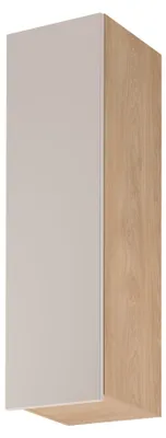 Obrázek produktu pro Vysoká horní kuchyňská skříňka SALERNO - šířka 30 cm, dub / béžová, levé provedení