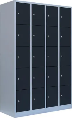 Produktbild von Schließfachschrank Wertfachschrank Fächerschrank Spind 20Fächer Anthrazit 520548